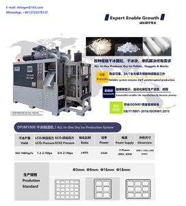 آلة صنع الثلج الجاف الكل في واحد بقدرة 1000 كجم/ساعة ومصنع إنتاج الثلج الجاف الحبيبات